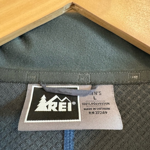 REI outdoors mens blue fleece Sweater vest size large - Picture 3 of 10